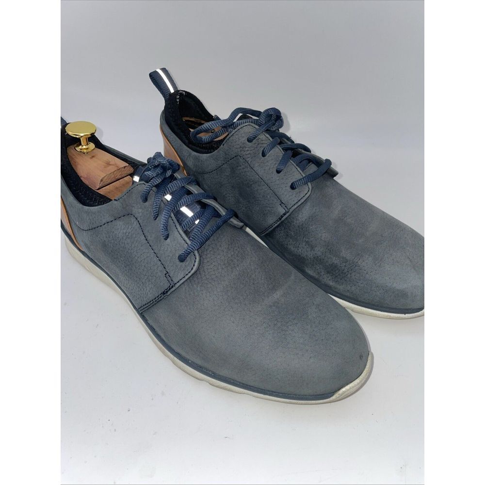 Johnston Murphy XC4 Prentiss Shoes Men's 9.5 Blue Leather Sheepskin‎ Sneakers